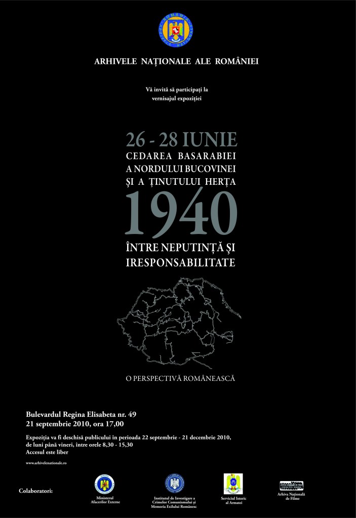 Cedarea Basarabiei-1940_Afis mic_16 sept 2010