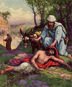 Samariteanul milostiv arată dragoste (pilda bunului samaritean)