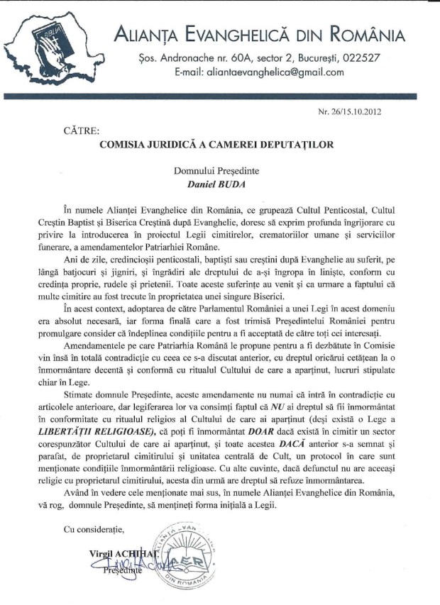 Protest AER - Legea cimitirelor_oct.2012