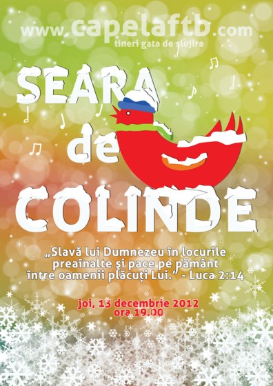 Seara de colinde la Capela FTB - 13 deecembrie 2012