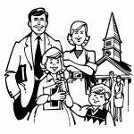 mersul cu familia la biserica (harul-tm.ro)