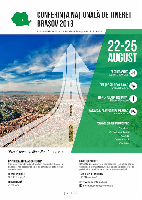 Afis Conferinta Nationala de tineret a UBCER 2013