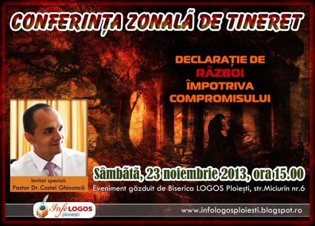 Conferință zonală de tineret cu pastor dr. Costel Ghioancă