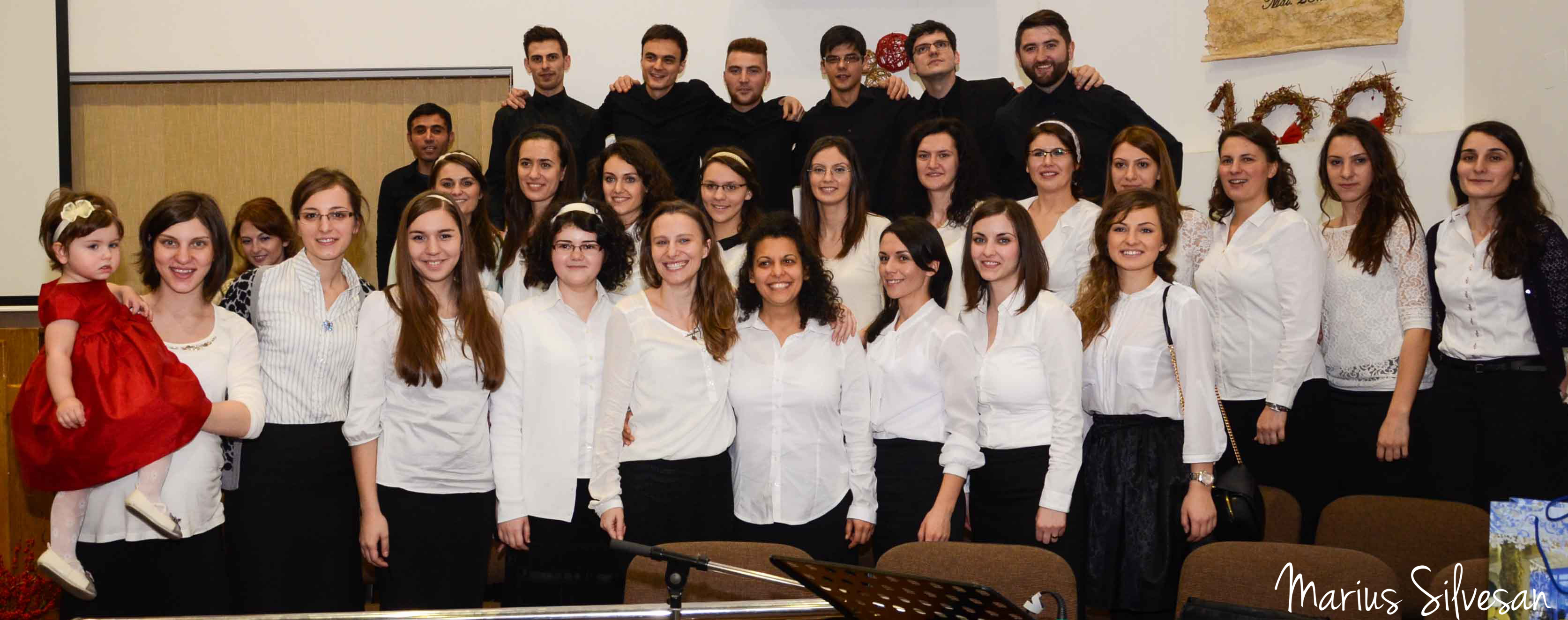 Corul BCEv Izbânda împreună cu Dorothea Caraman (22.12.2013)