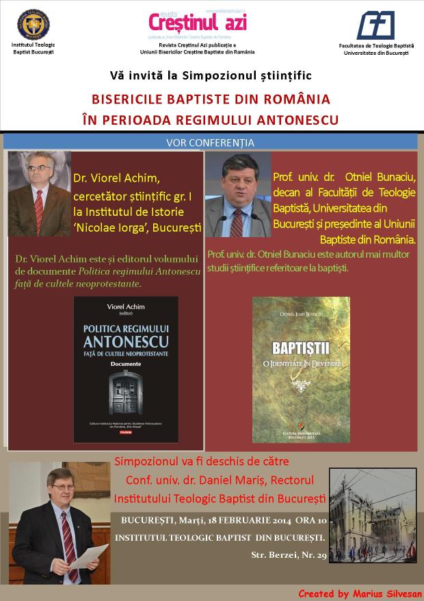 Afis Simpozion stiintific la ITBB - 18.02.2014