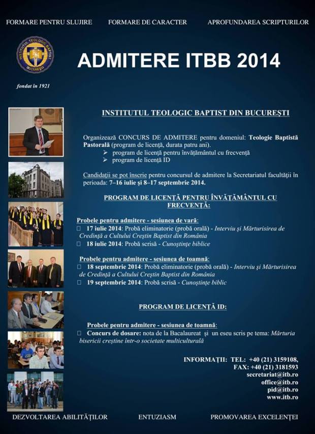 Admitere ITBB 2014