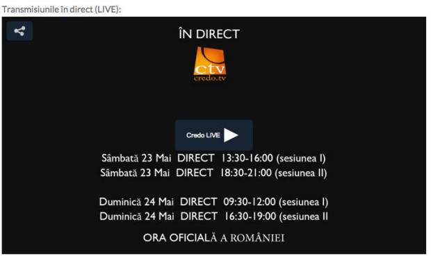 Fa click sa urmaresti LIVE