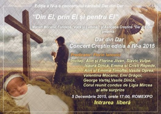 Editia a IV-a a concertului caritabil "DAR DIN DAR" Bucuresti 5 Decembrie 2015